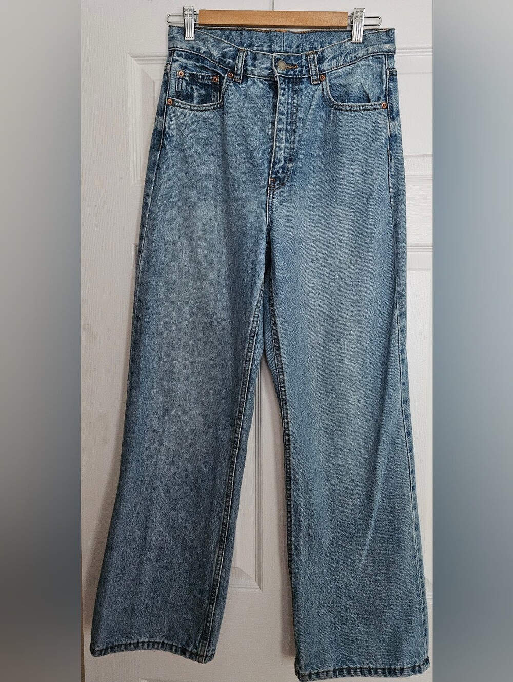 Cute Dr. Denim Light Blue Wide-Leg Jeans. Great Condition